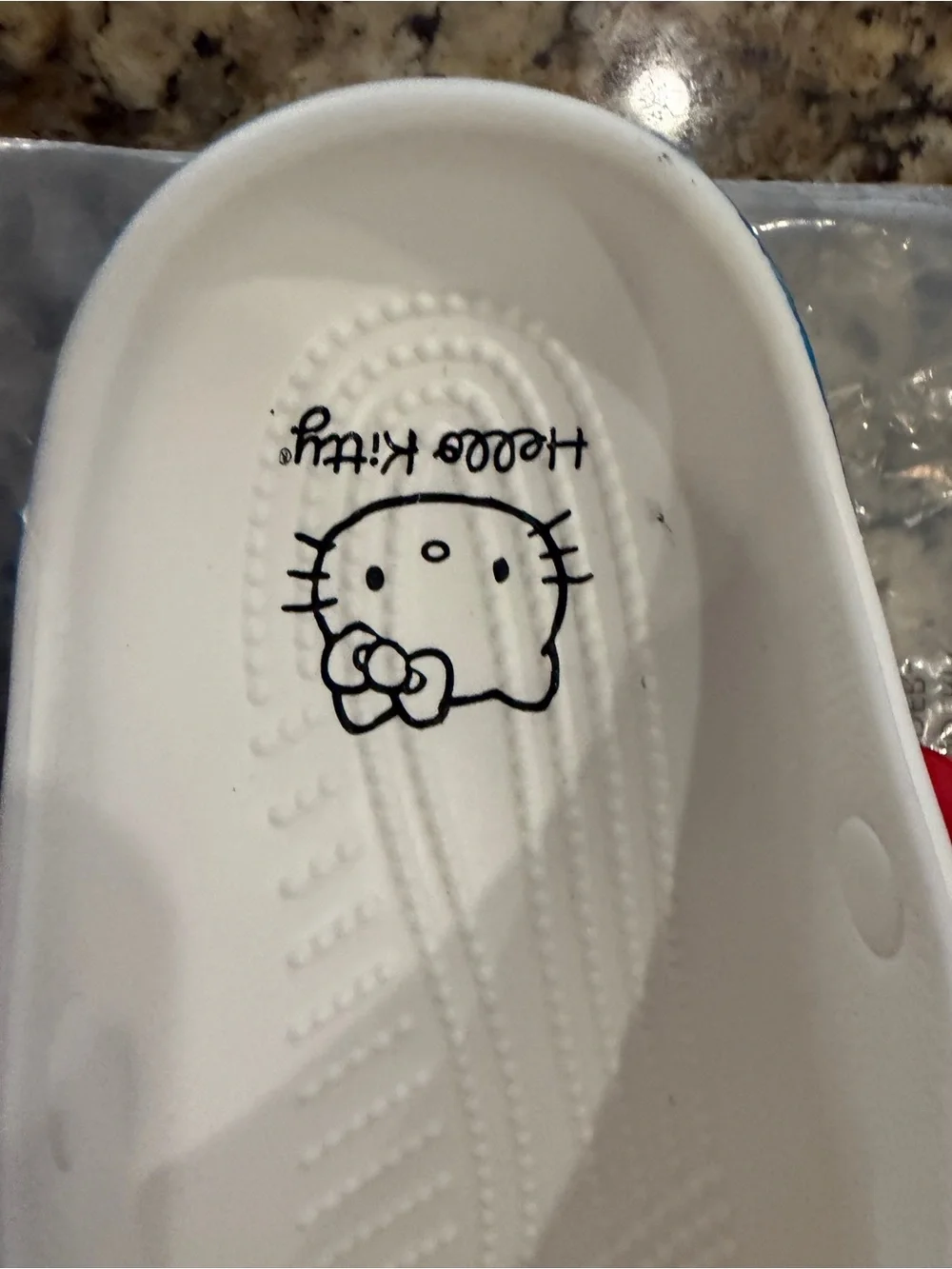 Sanrio Hello Kitty Crocs Girls White and Red Kids Clogs